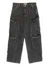 Perks And Mini Cyclopes Cargo Jeans In Gray