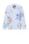 Perks And Mini Fractal Stripe Shirt In Coco Star