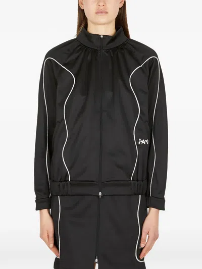 Perks And Mini Graphic Logo Embroidery Jacket In Black