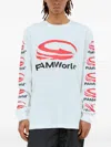 Perks And Mini Graphic-print Long-sleeve T-shirt In White