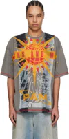 Perks And Mini Gray Sphere 360 T-shirt In Grey