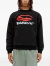Perks And Mini Logo-print Fleece Sweatshirt In Black