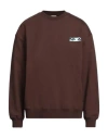 Perks And Mini P. A.m.  Man Sweatshirt Brown Size L Cotton In Brown