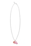 Perks And Mini P.a.m. Gesture Frame Pendant Necklace In Metallic