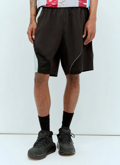 Perks And Mini Panelled Flight Shorts In Black