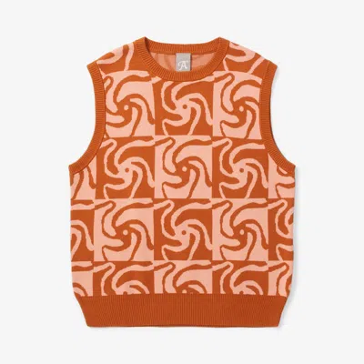 Perks And Mini Pinwheel Knitted Vest In Multi