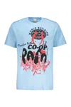 Perks And Mini Printed Cotton T-shirt In Blue