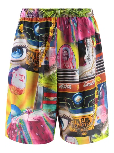 PERKS AND MINI PRINTED DRAWSTRING SHORTS