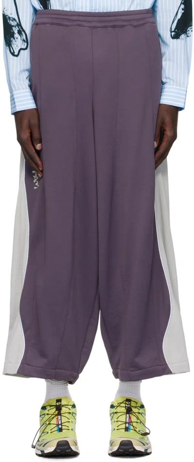 Perks And Mini Purple Wttc Contrast Poseidon Track Pants In Grapeade
