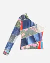 Perks And Mini Selfie Scroll Stretch Top In Multi