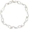 Perks And Mini Silver '69' Chain Necklace In Stainless Steel