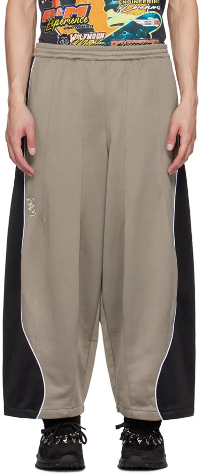 Perks And Mini Taupe Poseidon Track Trousers In Fog