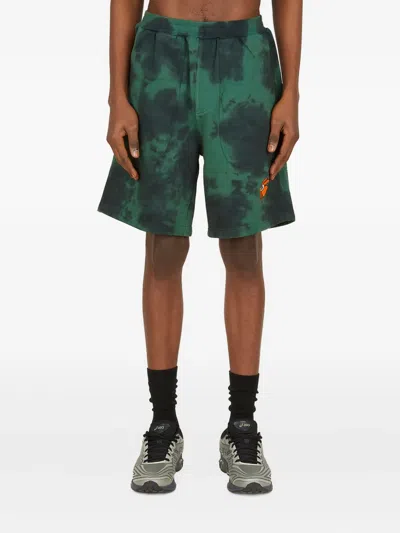 PERKS AND MINI TIE-DYE EMBROIDERED SHORTS