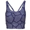 Perky Peach Women's Blue Low Impact Snake Print Sports Bra In Blue