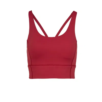 Perky Peach Women's Low Impact Red Sports Bra