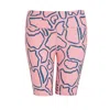 Perky Peach Women's Pink / Purple Pink Abstract Cycling Shorts In Pink/purple