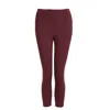 Perky Peach Women's Red Move More Burgundy Capri Leggings In Red