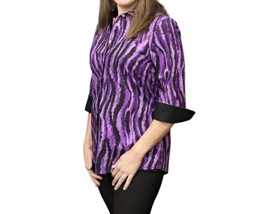 Perlavera Nancy Shirt In Tide Mauve In Purple