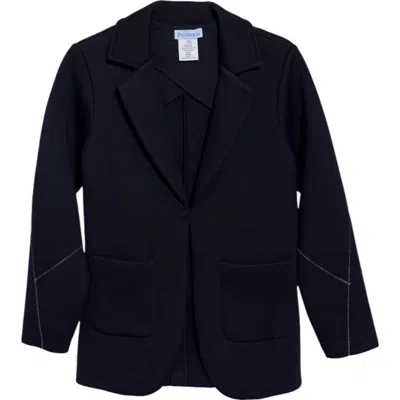 Perlavera Women's Black Sonia Bonded Blazer