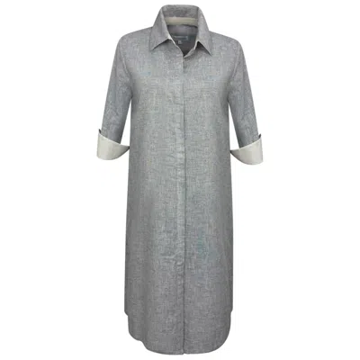 Perlavera Women's Black / White Sim Black White Cotton Missy Fit Dress In Black/white