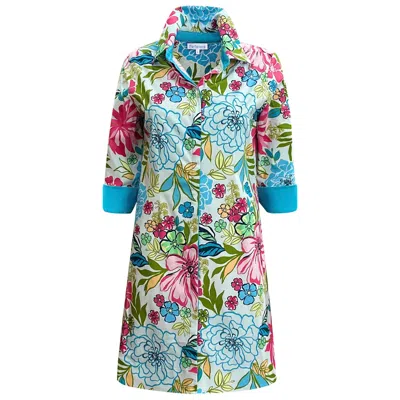 Perlavera Women's Blue / Pink Norma -aloha  Slim Fitt  Mini In Multi