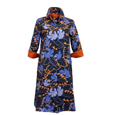 Perlavera Women's Clara Flora Dress In Burgundy