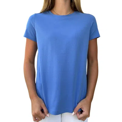 Perlavera Women's Crew Neck Tee In Blue