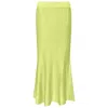 Perlavera Women's Green Pony Apple Knitted Elastic Waist Band Skirt In Green