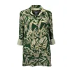 Perlavera Women's Green / Yellow / Orange Milo Aspen Sourmint Silk Blouse In Green/yellow/orange