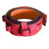 Perlavera Women's Orange / Red Sandra Leather Belt Red-orange Reversible In Red
