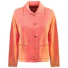 Perlavera Women's Pamela Orange Button Down Cardigan In Orange