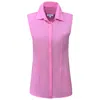 Perlavera Women's Pink Oneil Rose Solid Soft Cotton Sleeveless Shirt