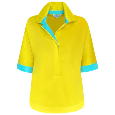Perlavera Women's Zyla -relaxed Shirt-yellow