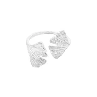 Pernille Corydon Biloba Ring In Silver In Metallic