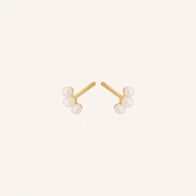 Pernille Corydon Jewellery Pernille Corydon Ocean Pearl Studs In Gold