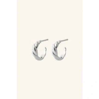 Pernille Corydon Small Hana Silver Earrings In Metallic