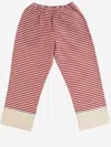 PÉRO COTTON AND SILK PANTS WITH STRIPED PATTERN