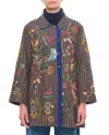 Péro Embroidered Double Face Jacket In Multicolor