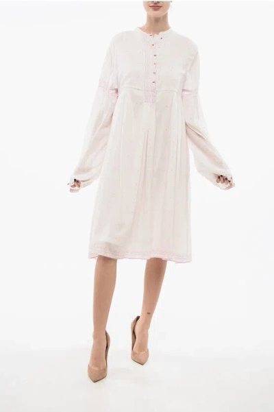 Péro Flared Bottoni Dress