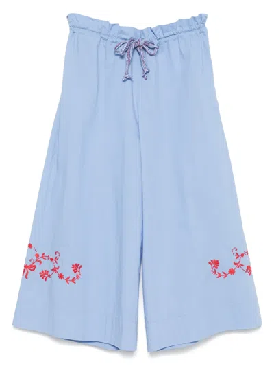 Péro Floral-embroidered Trousers