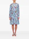 Péro Floral-print Long-sleeved Dress