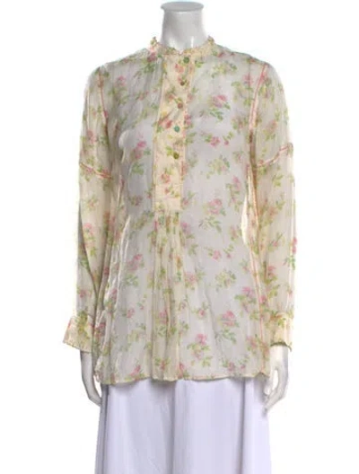 Pre-owned Péro Floral Print Mini Dress In Multi