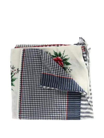 Péro Floral-print Scarf In White