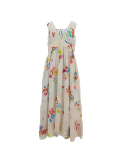 Péro Floral-print Tiered Dress In Multi