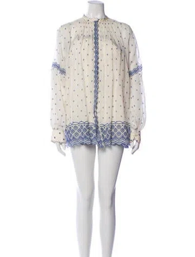 Pre-owned Péro Lace Pattern Lace Trim Embellishment Set In Neutral