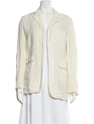 Pre-owned Péro Linen Blazer In Neutral