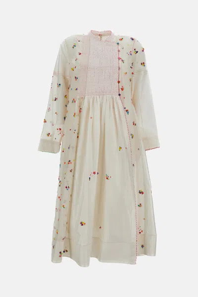 Péro Long-sleeved Dress In Multi