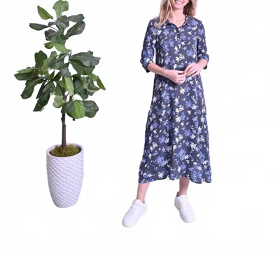 Pero New York Mia Dress In Blue Floral