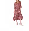 Pero New York Nova Dress In Crimson Petal