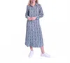 Pero New York Olivia Dress In Teal Stripe